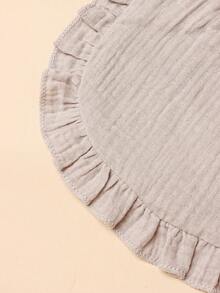 1pc Solid Color Baby Bib Suitable For 0-3 Years Old - Grey - View 6