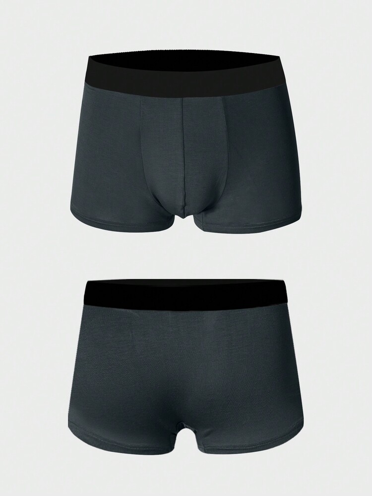 男款 3 件裝透氣舒適腰帶平口內褲 - 彩色 - 查看 2