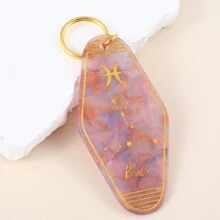 1 Piece Acrylic 12 Zodiac Sign Glitter Retro Motel Keychain Best Mother's Day Accessory Casual Car Accessories Bag Charm Backpack For School Cute Goth Y2k Halloween Accessories Teachers Day Christmas Gift Ideas Bag Lanyards With Id Holder Car Accessories Bag Charms - Multicolor - View 23