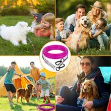 Cuerda De Acero Para Perros Al Aire Libre En Color Rosa Rojo, Herramienta Para Pasear Perros Al Aire Libre - Rosa Fucsia - Ver 9