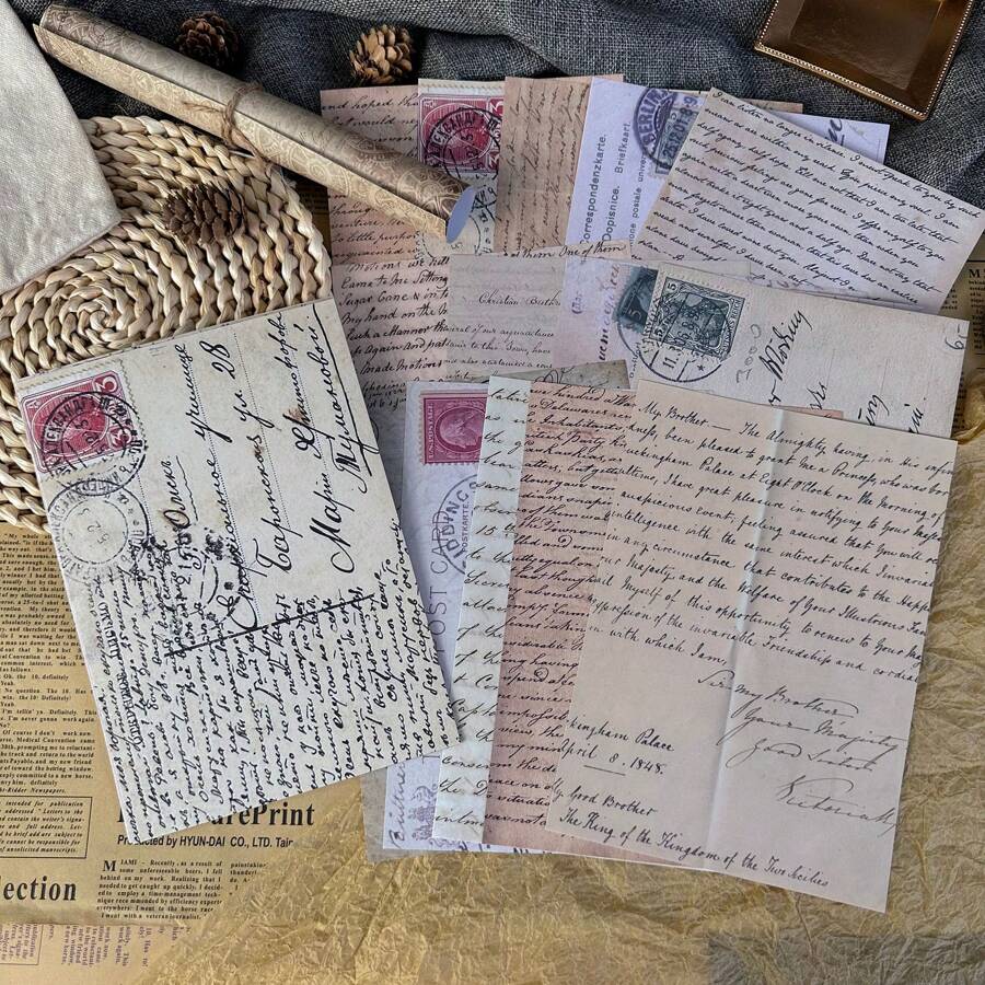 Papel De Respaldo Para Cartas Escritas A Mano