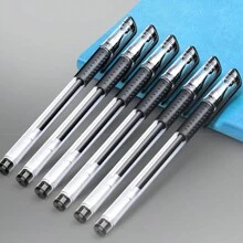 10pcs 0.5mm Neutral Black Pens With Bullet Point For Students, Classic Carbon Black Ink, Suitable For Office Use And Signature - Black - View 6