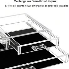 Organizador de Maquillaje, Acrilicos Organizadores para Cosméticas Transparente de Gran Capacidad, Soportes para Maquillaje Apilable con Cajones, para Skincare, Cosméticos, Perfumes y Brochas - transparente - Ver 5