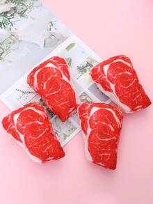 寵物用品狗狗磨牙清潔玩具耐用毛絨玩具僅供寵物使用帶聲音 - 紅色 - 查看 6