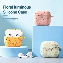 兼容Airpods Pro 2 的矽膠發光耳機保護殼，兼容第二代2022蘋果Air Pod 3 Pro耳機 - 玫紅色 - 查看 10