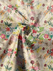 貓頭鷹和花朵圖案 Diy 手工藝品布料,可用於製作桌布、掛毯、服裝,1 件 - 彩色 - 查看 5