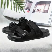 夏季時尚情侶男女沙灘拖鞋 - 黑色 - 查看 3