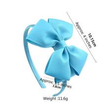 Girls' Double-Layer Bow Hairband, Sweet Headband Hair Accessories For Girls - Hot Pink - View 2