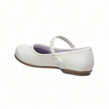 Zapatos Para Niñas Blancos Tipo Piel Lisos Básicos Cómodos 005N3Z - Blanco - Ver 4