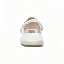 Zapatos Para Niñas Blancos Tipo Piel Lisos Básicos Cómodos 005N3Z - Blanco - Ver 5