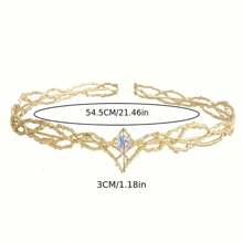 Baroque Style Round Crown Rhinestone Queen Tiara WeddingBirthday Crown Pageant Prom Headband Wedding Dress HairAccessories - Silver - View 2