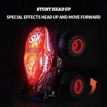 Dinosaur Shark Stunt Dancing Off-Road Rc Car 1:20 All Terrain Toy Car, Festive Gift - Blue-dinosaur Car - View 6