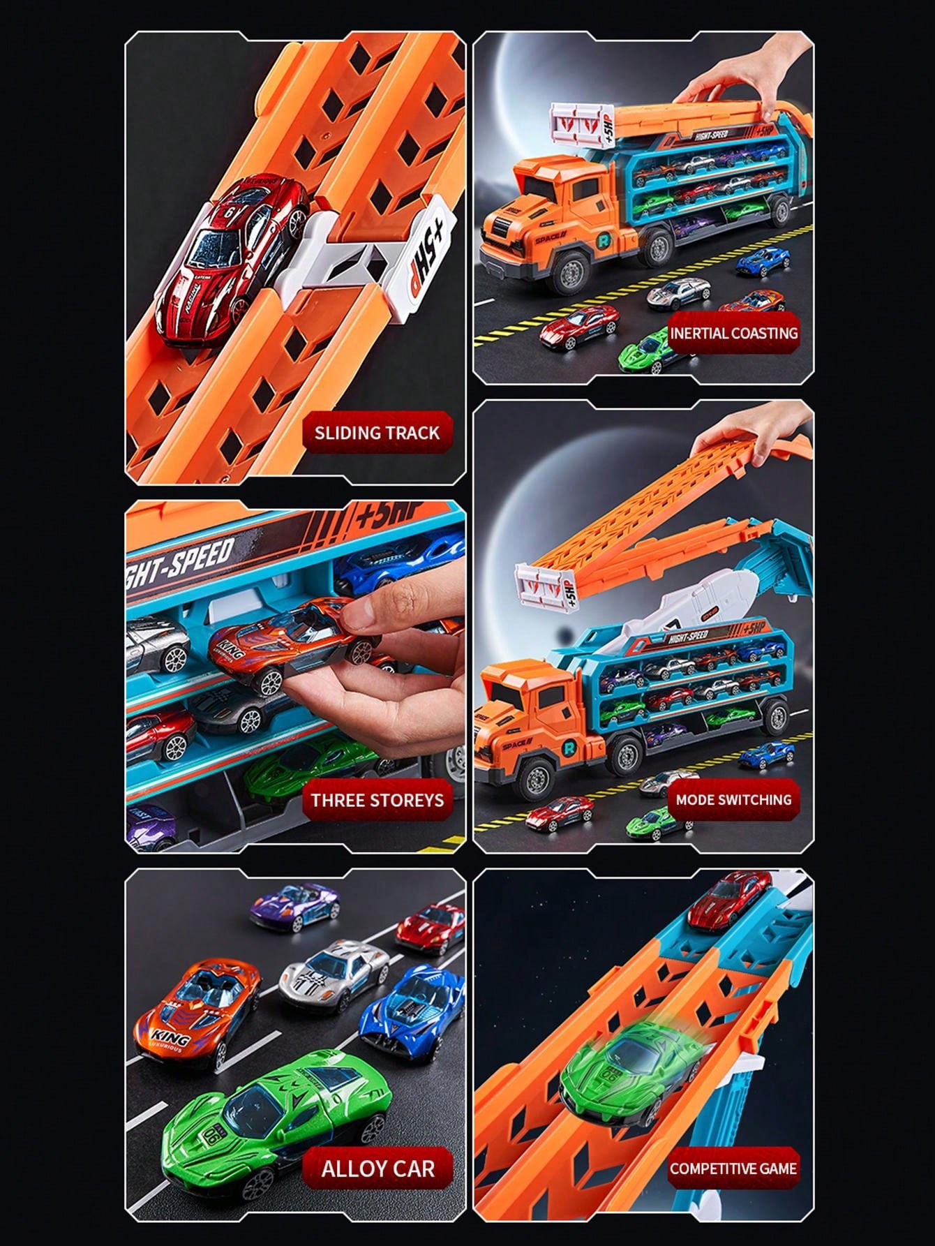 86cm Children'S 3d Inertia Transforming Gliding Lifting Big Truck ...