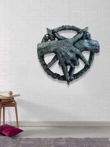 1入組樹脂五角星手掛件,掛壁龍爪裝飾品,適用於家居客廳裝飾 - 彩色 - 查看 8