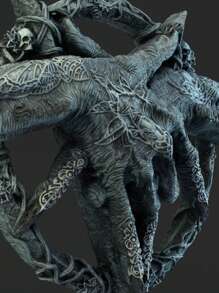 1入組樹脂五角星手掛件,掛壁龍爪裝飾品,適用於家居客廳裝飾 - 彩色 - 查看 6