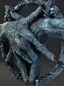 1入組樹脂五角星手掛件,掛壁龍爪裝飾品,適用於家居客廳裝飾 - 彩色 - 查看 5