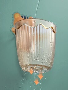 浴室排水收纳管，壁挂式搁板收纳架，橙色，无需钻孔 - 橘色 - 查看 8