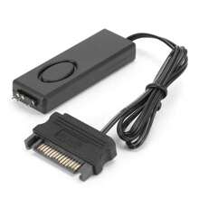 Mini 3‑Pin ARGB Connector RF Remote Control Fan Light Controller LED Remote Control RGB Light Strip Remote Controller PC Accessories 5V Symphony ARGB SATA‑Pin (Black) - 黑色 - 查看 1