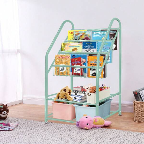 Metal Kids Black Bookshelf Toy Chests & Organizers Large Freestanding For Children Toy Chests & OrganizersRoom 25 In Toy Organizer Large Stable Bookcase Bookstore Library Bed Living Room