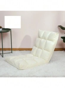 Sofá Cama Plegable Para El Suelo Con Respaldo, Adecuado Para Una Sola Persona En Balcón Y Ventana De Bahía - Blanco - Ver 3