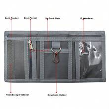 1 件滑板图案卡通钱包零钱包卡包 - 彩色 - 查看 4