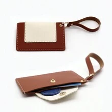 全新女用卡夾小巧精緻,男用卡夾卡夾卡夾皮夾一體,方便日常使用,送親朋好友聖誕禮物 - 棕色 - 查看 3