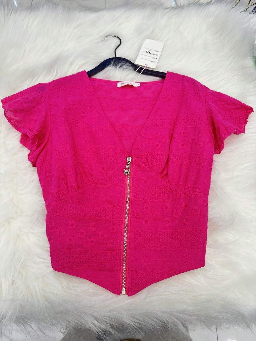 Women Tops - 粉色 - 查看 1