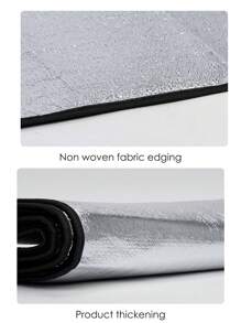 Tapis de mousse en aluminium double face imperméable pour l'extérieur, tapis isolant en feuille d'aluminium imperméable pour pique-nique, plage, tente de camping