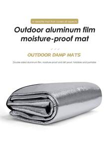 Tapis de mousse en aluminium double face imperméable pour l'extérieur, tapis isolant en feuille d'aluminium imperméable pour pique-nique, plage, tente de camping