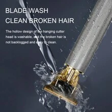 男士多功能电动剃须刀，带剃须刀、T9 理发器、男士修剪器、金属机身、剃须刀、6 档梳子、银色、男士最佳礼物、男士美容套装 - 銀色 - 查看 7