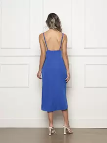 Women Dresses - 藍色 - 查看 2