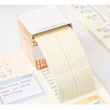 1pc Pull-Out Full Adhesive Sticky Note Pad For Students With Highly Attractive Creativity For Writing, Modification, And Correction - Dark Style - View 8