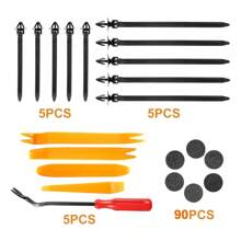 Kit De Grapas Automotrices De 925 Piezas Con Quitagrapas - Multicolor - Ver 4