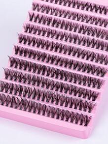 200 Clusters False Eyelashes 10 Rows Large Capacity DIY Segmented Lashes 8~16mm Mixed Single Cluster D Curl False Eyelashes Naturally Bushy Self Grafting Lasheslash Clusters,Eyelash Clusters,Individual Eyelashes,Lashes,Fake Lashes - D - View 2