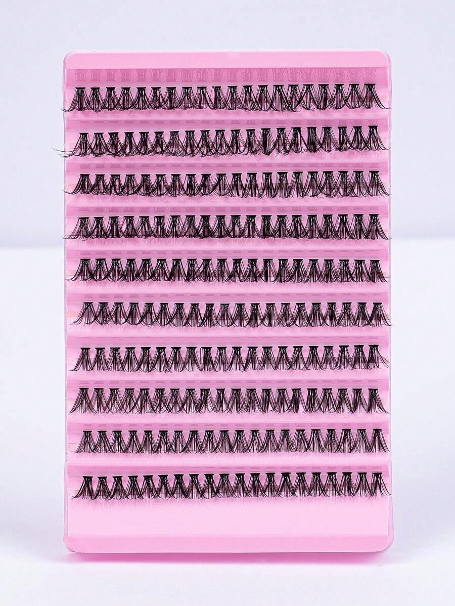 200 Clusters False Eyelashes 10 Rows Large Capacity DIY Segmented Lashes 8~16mm Mixed Single Cluster D Curl False Eyelashes Naturally Bushy Self Grafting Lasheslash Clusters,Eyelash Clusters,Individual Eyelashes,Lashes,Fake Lashes - D - View 1