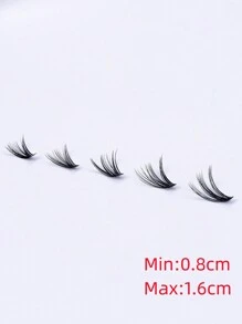 200 Clusters False Eyelashes 10 Rows Large Capacity DIY Segmented Lashes 8~16mm Mixed Single Cluster D Curl False Eyelashes Naturally Bushy Self Grafting Lasheslash Clusters,Eyelash Clusters,Individual Eyelashes,Lashes,Fake Lashes - D - View 4