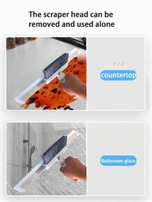 可用於窗戶、屏幕和地板的多功能清潔刷 - 淺灰色 - 查看 3
