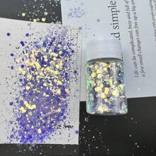 6色斑斕叠加大粒光學迷幻顆粒，樹脂手工藝品用工藝閃粉，美容用途指甲、面部、眼部，20毫升/瓶環氧樹脂閃亮亮片，可用於糊狀物杯子珠寶制作亞克力指甲手工藝品環氧樹脂 - Set of 6 colors - 查看 8