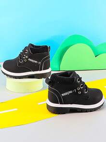 男女童運動鞋,戶外休閒裝備 - 黑色 - 查看 2