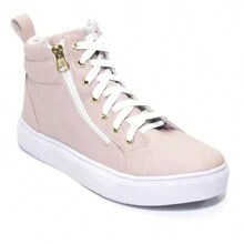 Women Mid-Calf Boots - 粉色 - 查看 2