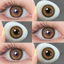 MagisTer Color Contact Lens 14.2mm 6 Months  Power 0.00 Sage Brown Natural Looking Contacts With Iris-Mimicking Design - Sage Brown - View 2
