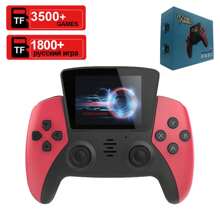 1 Piece Mini Portable Game Console 800 Mha For PS5, Retro Style Gamepad, 3500 Games For  GBA MEGA, Nostalgic Classic Game Console, Birthday Gifts Gifts - Red - View 1