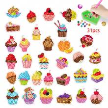 31/25入組鑽石畫貼紙套件,供兒童和成人初學者使用的5d寶石按數字繪畫,適用於6-12歲男女兒童的diy生日、聖誕節、感恩節和新年禮物 - 彩色 - 查看 9