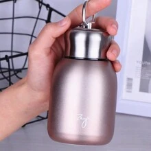 Compact And Cute Coffee Vacuum Flask-Keep Your Drinks Hot Or Cold For Travelling, Stylish And Convenient To Carry - Rose Gold - View 1