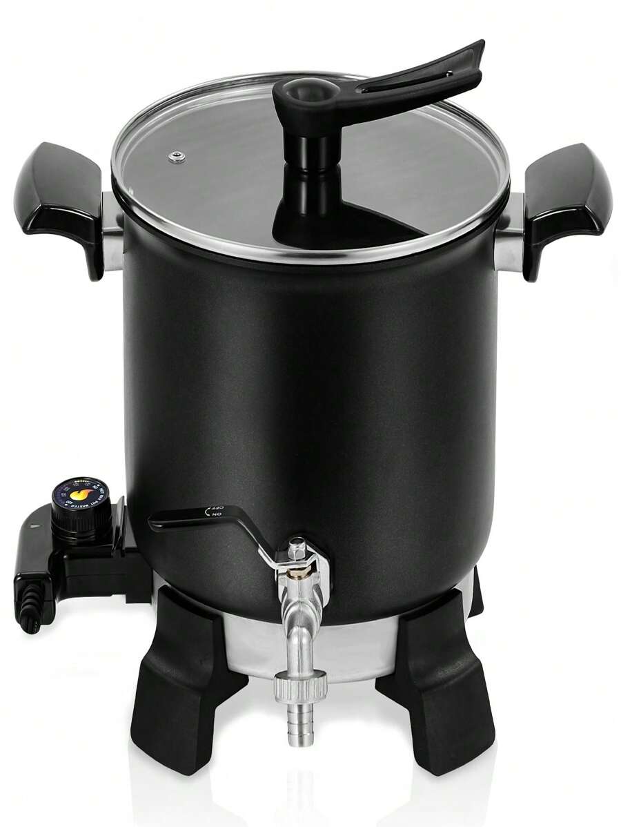 Wax Melter For Candle Making, 5 Qts Electric Candle Wax Melter With Temperature Control And Pour Spout, Ideal For Small-Scale Commercial Or Home Use - 黑色 - 查看 1