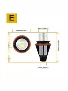 升級版2入式汽車霧燈自動霧燈天使眼標記led燈泡,適用於e39藍色、紅色、黃色、白色 - 藍色 - 查看 7