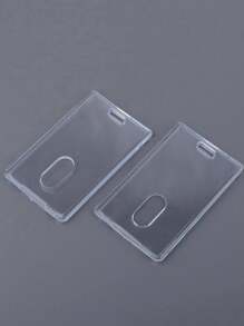 Bao đựng thẻ bằng nhựa acrylic dày, trong suốt, dạng đứng, dùng cho văn phòng phẩm (không bao gồm thẻ), ví đựng thẻ, hộp đựng danh thiếp, hộp đựng thẻ tín dụng, hộp đựng thẻ ID, phù hợp cho cả nam và nữ. - Trong sáng - Xem 10