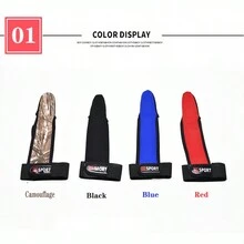 釣魚手套1指保護透氣防滑防割釣魚手套鯉魚戶外釣魚配件用品 - 紅色 - 查看 3