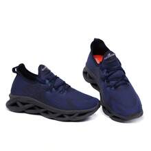 Men Sneakers - Màu xanh hải quân - Xem 6
