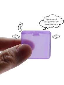 31 Day Monthly Pill Organizer, Portable Pill Case, Medicine Box, Pill Holder, Large Capacity Storage Container For Daily Medicine/Vitamin/Fish Oils/Supplement - Purple - View 2